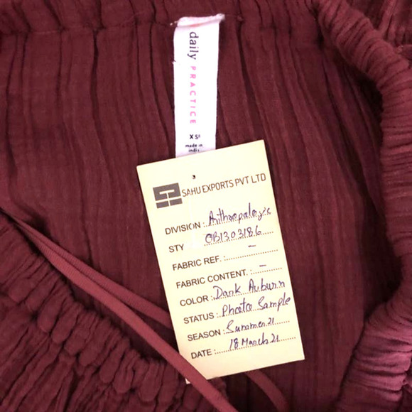 Daily Practice by Anthropologie NEW Malibu Mini Dress in Dark Auburn XS - Picture 12 of 15